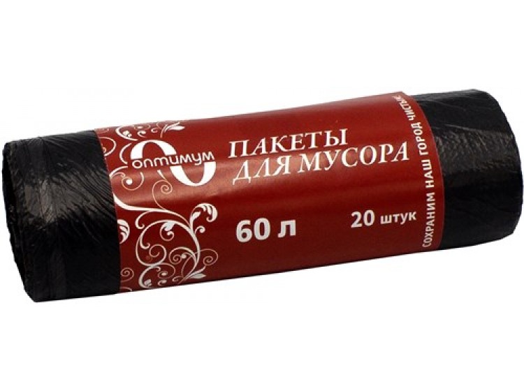 Мешки мусорные 60л (8) ПНД В рулонах (по 20 шт/упак) Артпласт Оптимум Мешки мусорные 60л (8) ПНД В рулонах (по 20 шт/упак) Артпласт Оптимум